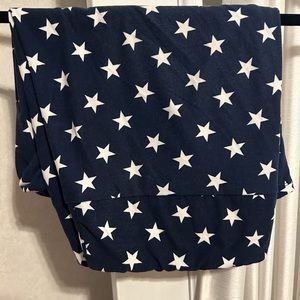 LulaRoe leggings, navy either white stars, TC2, worn once